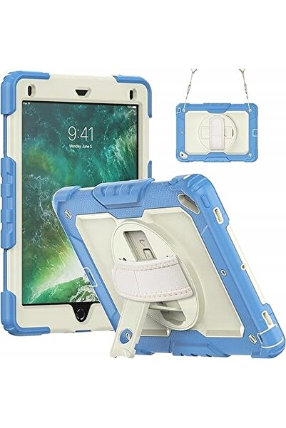 Other iPad 6/5/Air 2 9.7 Case - 3 Layer Protection, Rotating Stand, Belt Stra...
