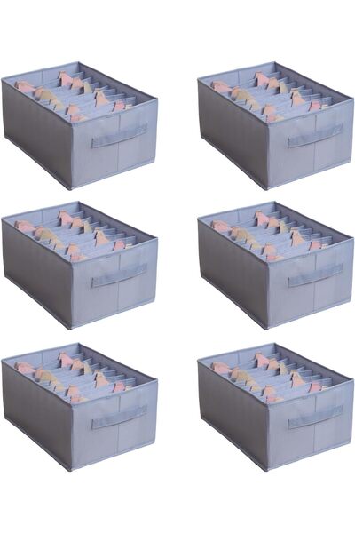 Other Organizator Garderoba - Set 6 Bucati, Oxford, 5 Compartimente, Manere, ...