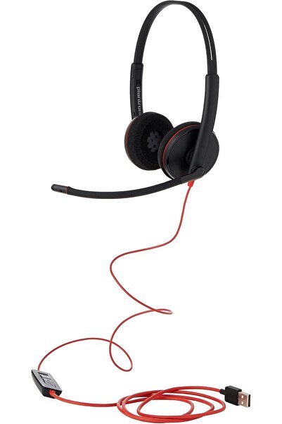 Poly Blackwire 3220 USB-C Headset with USB-C to USB-A Adapter