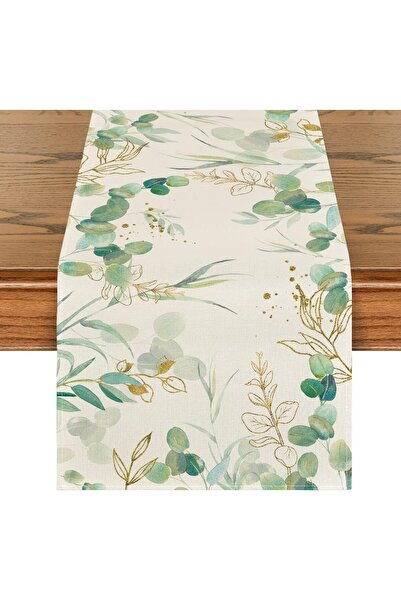 Other Artoid Mode Table Runner - Eucalyptus Print, Durable Polyester - 40 x 1...
