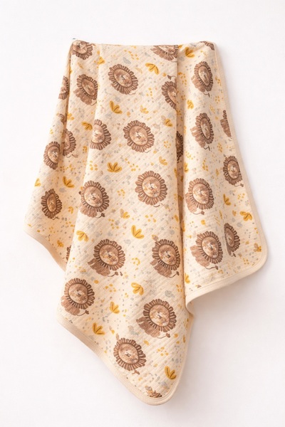 Le Touche Single Layer Cotton Baby Blanket Multi-Purpose Cover & Blanket 80X9...