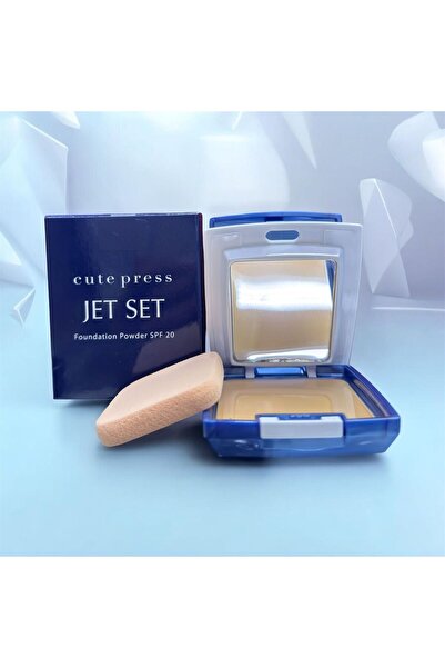 cute press Jet Set Foundation Powder SPF 20-04 – Lightweight, Matte Finish, L...