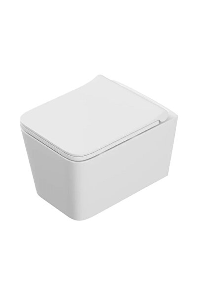 CELESTA Set WC suspendat Libra 49x36cm, capac ceramic cu închidere silențioas...