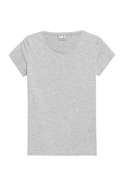 Other Tricou Damă 4F - Regular, Bumbac, Neted - Gri, Mărime XS