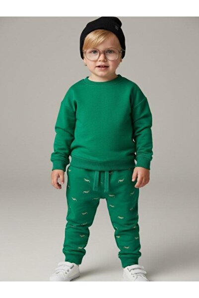 Zekids Αγορίστικο βαμβακερό παντελόνι φόρμας με ελαστικό τελείωμα στη μέση κα...