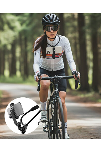 Lisinya Suport multifuncțional pentru telefon cu prindere la gât, rotativ la ...