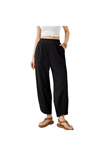 Other Women's Palazzo Sweatpants - High Waist, Wide Legs, Pockets - REONIA, B...