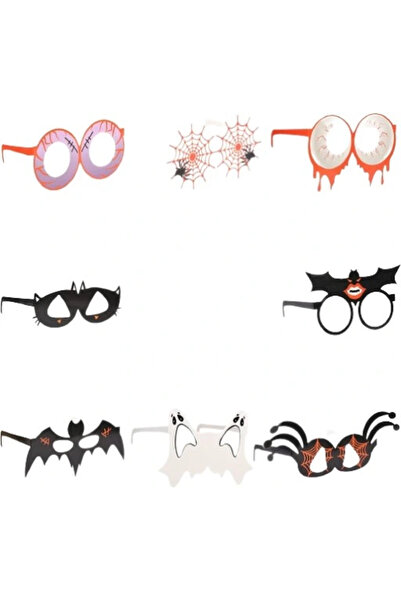 Other Halloween Paper Glasses Set - 9 Different Models, Party and Cosplay Pro...
