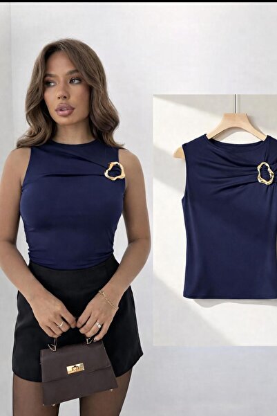 peri tower New Product Women's Sandy Sleeveless Blouse with Buckle Chest Deta...