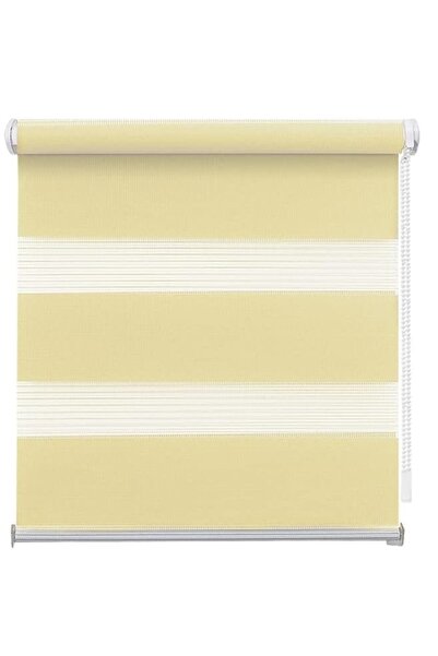 Other Eurohome Double Roller Blind - No Drilling, Sheer and Opaque, Beige - 9...