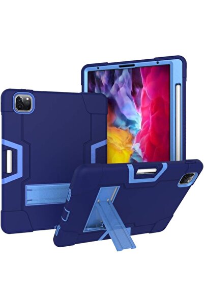 Other Husă iPad Pro 12.9 (5/4/3) - Armată, Silicon, Suport, Loc Stylus - Alba...