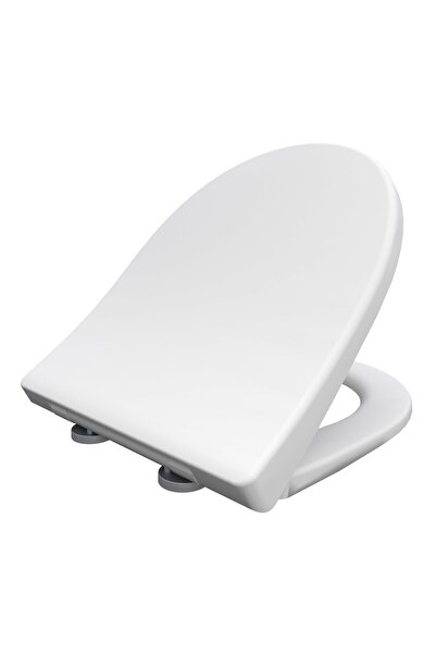 Other Capac WC Bemis D-shape - Duroplast , Închidere Lentă, Click & Clean - Alb