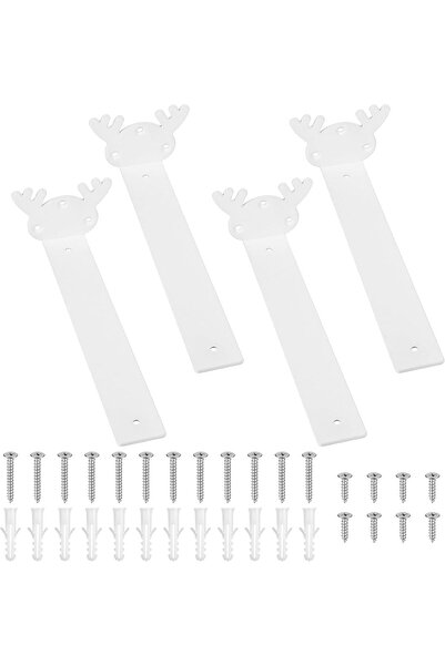 Other Invisible shelf supports - Solid steel, Floating effect - 20 cm, Matt w...