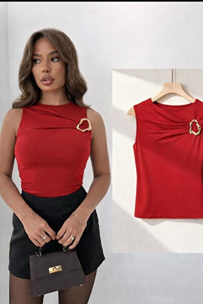 peri tower New Product Women's Sandy Sleeveless Blouse with Buckle Chest Deta...