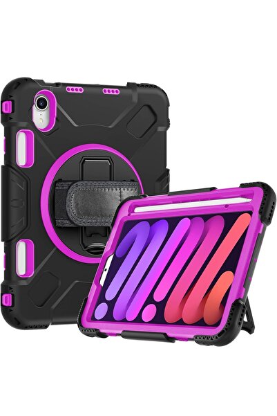 Other iPad Mini 6 8.3 inch Case - 3 Layers Protection, 360 Rotating Stand, St...