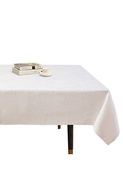 Other Tablecloth - Linen Look, Waterproof, Stain Resistant, Dark White - 140x...