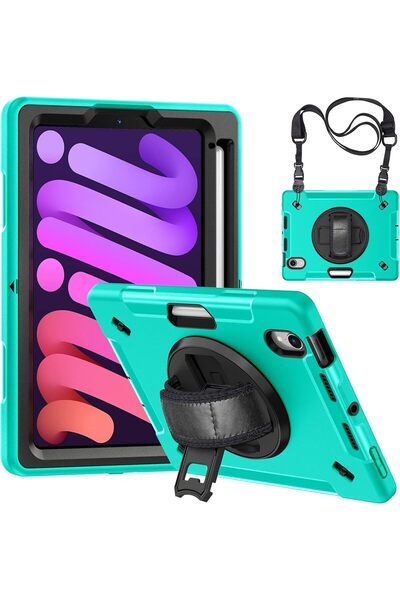 Other Husă iPad Mini 6 2021 8.3 inch - Rezistentă, Suport 360, Curea Umăr, Sl...