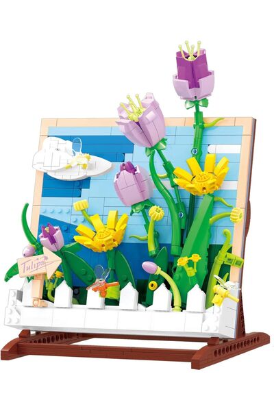 Other Artificial Flower Construction Set - Botanical Tulips, ABS Material, 54...