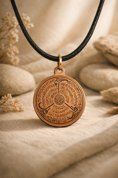 Güney Takı Store İhlas Felak Nas Süresi Pure Copper Necklace