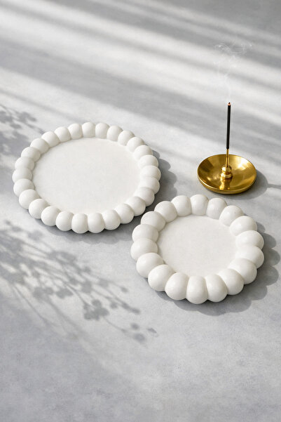 LORİCA Dekoratif Bubble Tabak Seti 2’li bardak altlığı takı organizeri takı m...