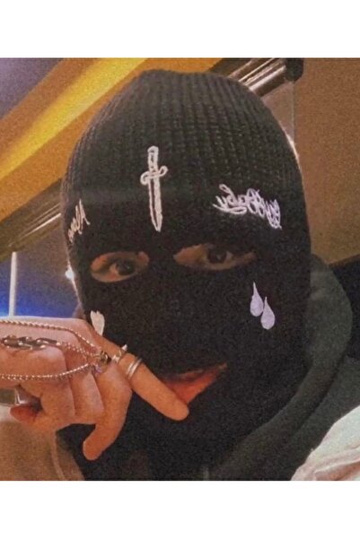 FG KONNİCHİWA Black Sword Embroidered 3-Eye Snow Mask 2026 Season