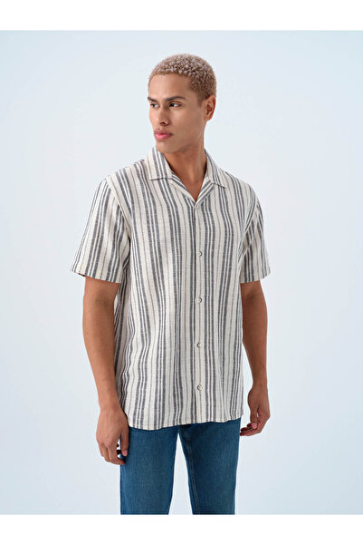 Loft Ανδρικό πουκάμισο Relax Fit Navy Blue Lf2038621