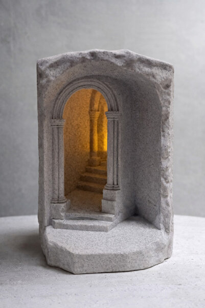 BS3DCRAFTS.CO 3D Baskı LED Işıklı Antik Geçit Dekoru – Kitap Arası Işıklı Öze...