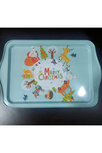 esdekor Large Metal Tray 33X22Cm 1 Piece