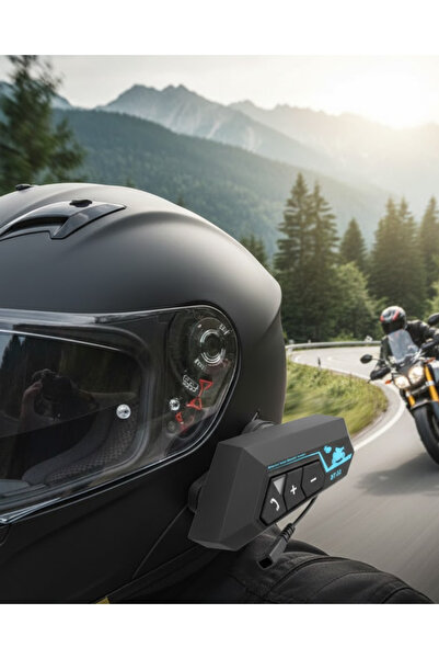 Telsiz Bluetooth Kask Kulaklık Handsfree Mikrofonlu - Lisinya