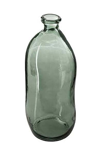 Generic Elegant and Modern Design High Quality Glass Bottle Shaped Vase Green