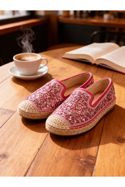 mothers dream Luxury Crystal Espadrille Flats
