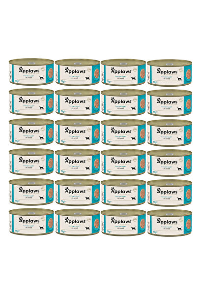 Applaws File de ton în supă pentru pisici 24x156g