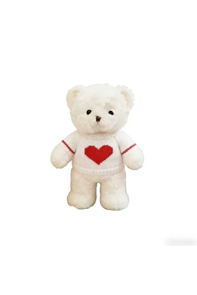NO BRAND Teddy Bear Toy, White and Light Brown Teddy Bear, 11.8 Inch