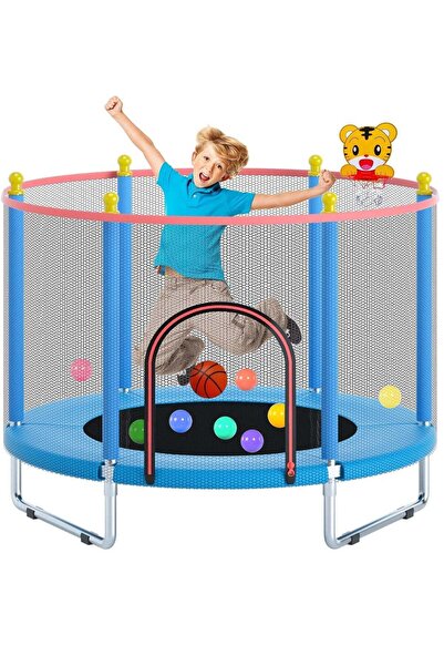 Generic Telawah 55" Indoor/Outdoor Trampoline for Kid with Safety Enclosure N...