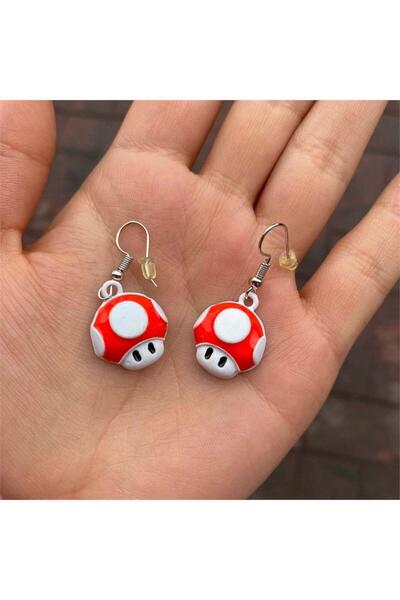 harmony factory Super Mario - Mushroom Earrings