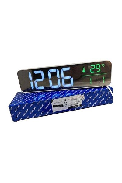 Generic Rhythm LCD Wall and Table Digital Clock with Date/Temperature Display