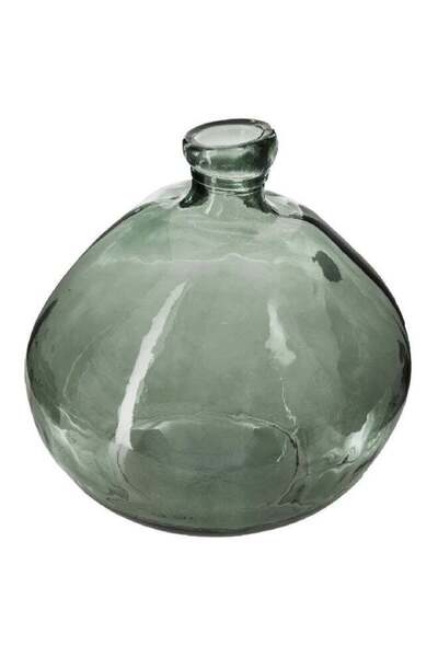 Generic Modern Design Dame Jeanne High Quality Recyclable Glass Vase Green