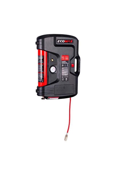 Generic ecomax Wall Mounted Portable Air Compressor Black and Red