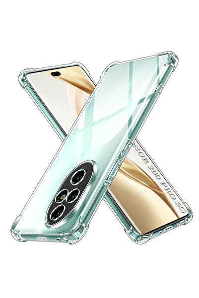 Techsuit Husă din silicon transparentă rezistentă la șocuri pentru Honor 200 Pro