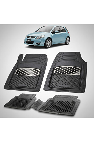 TEAMCAR Πατάκια δαπέδου Suzuki SX4 1 Συμβατά Hatchback 2006-2013 | Ασημί