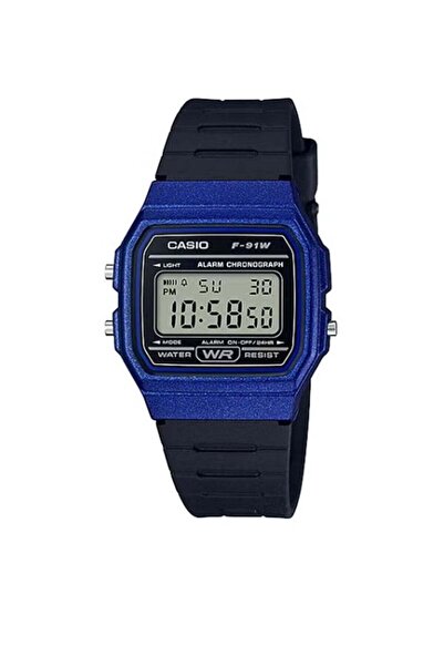 Casio Digital Watch with Resin Strap Model F-91WM-2ADF - 38mm - for Men