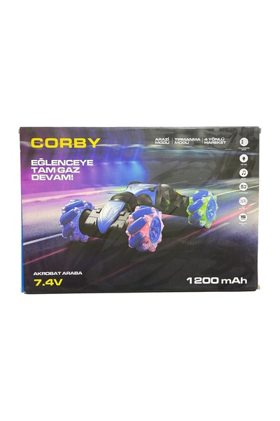 Corby Akrobat Araba 7.4V Lacivert