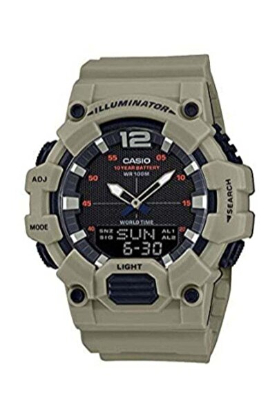 Casio Resin Round Dial Watch HDC-700-3A3VDF - 49 mm - Green