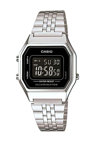 Casio Men's Stainless Steel Digital Watch La680Wa-1Bdf - 34 mm - Silver