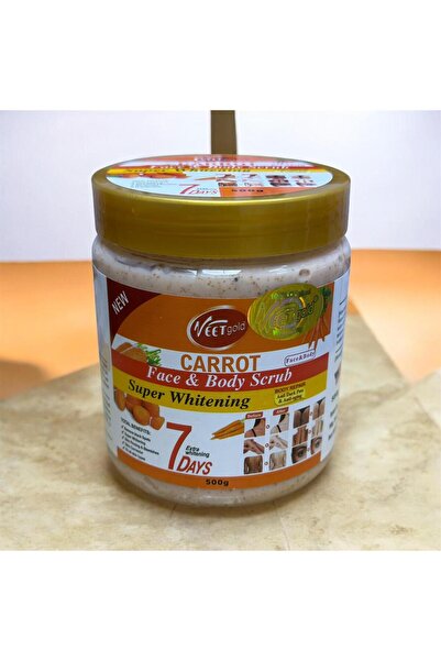 Veet Gold Carrot Super Whitening Face & Body Scrub – Exfoliating & Brightenin...