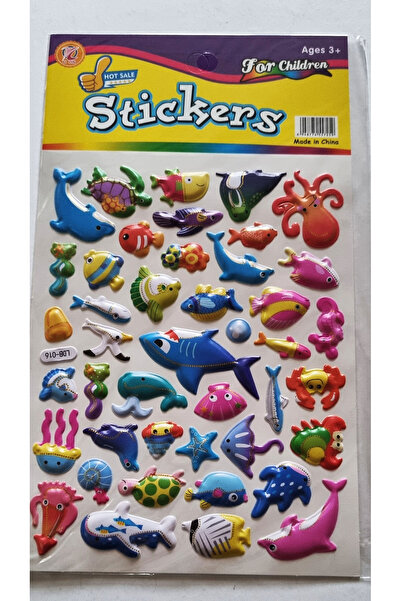 Modellino Stickers For Childreen Puffy Kabartma İçi Hava Dolu Kendinden Yapış...