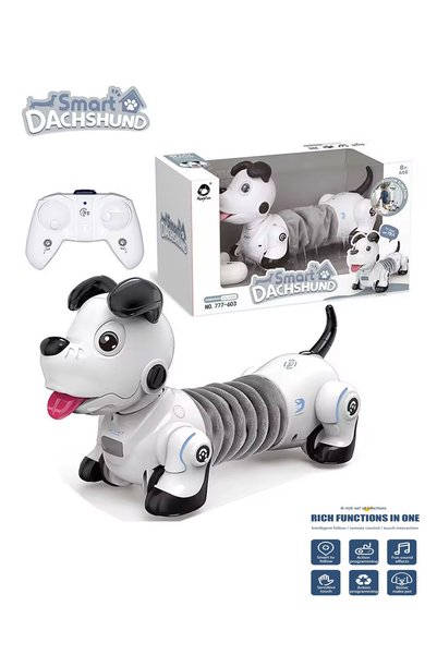 craftivio Remote Controlled Smart Robot Sausage Dog - Educational Toy with Sensors, Follow Mode, and Extendable Features