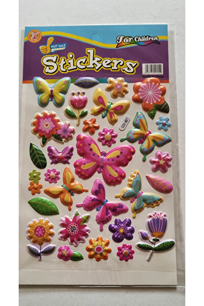 Modellino Stickers For Childreen Puffy Kabartma İçi Hava Dolu Kendinden Yapış...