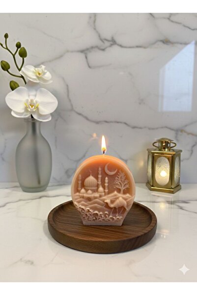 pofudukcase Dekoratif El Yapımı Ramazan Mumu - Camili ve Develi Tasarım - İsl...