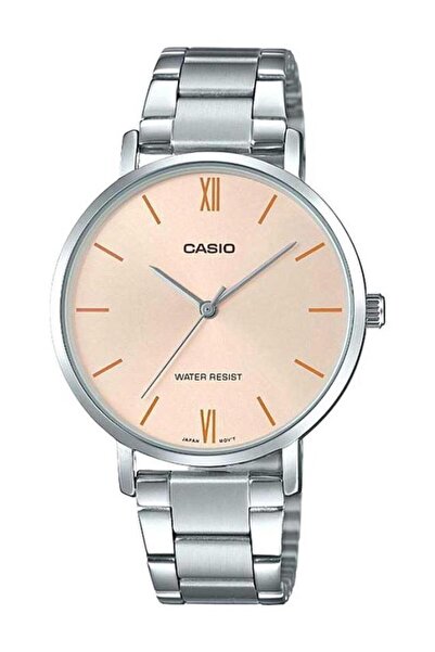 Casio ساعة إنتايسر أنالوج نسائية LTP-VT01D-4BUDF - 34 مم - فضية
